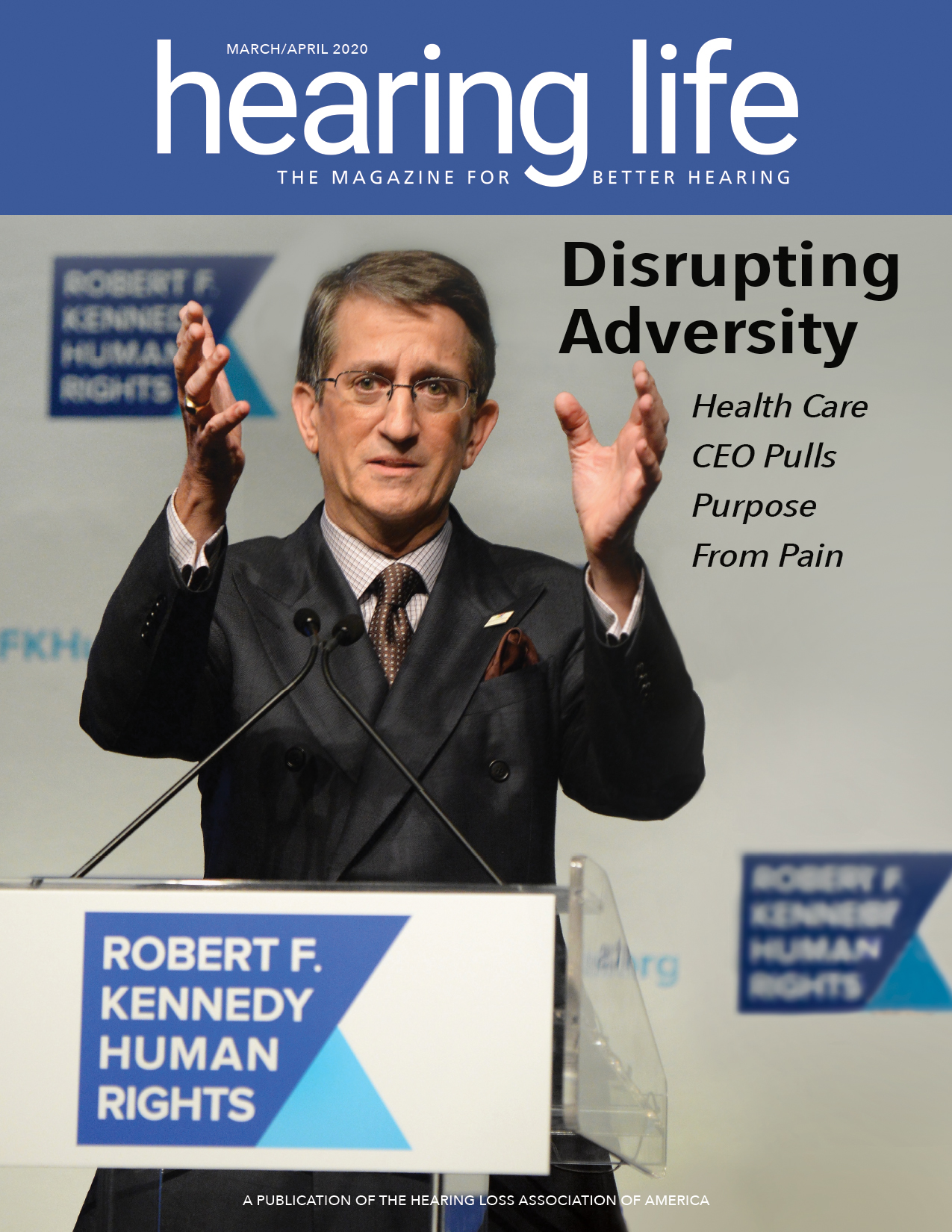 Donato Tramuto, CEO of Tivity Health, Inc. on the cover of Hearing Life - Disrupting Adversity Health Care CEO Pulls Puspose from Pain