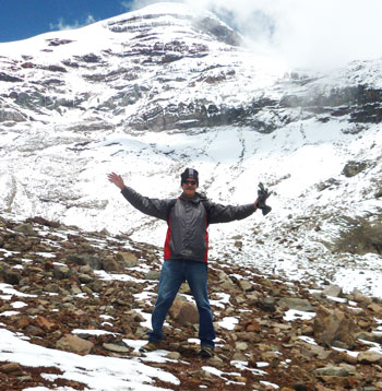 Mark Mountain Climbing In Ecuador At 17,700 Feet Elevation