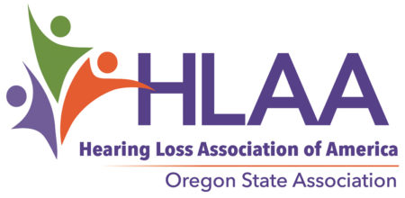 HLAA Oregon State Association purple logo in JPG format
